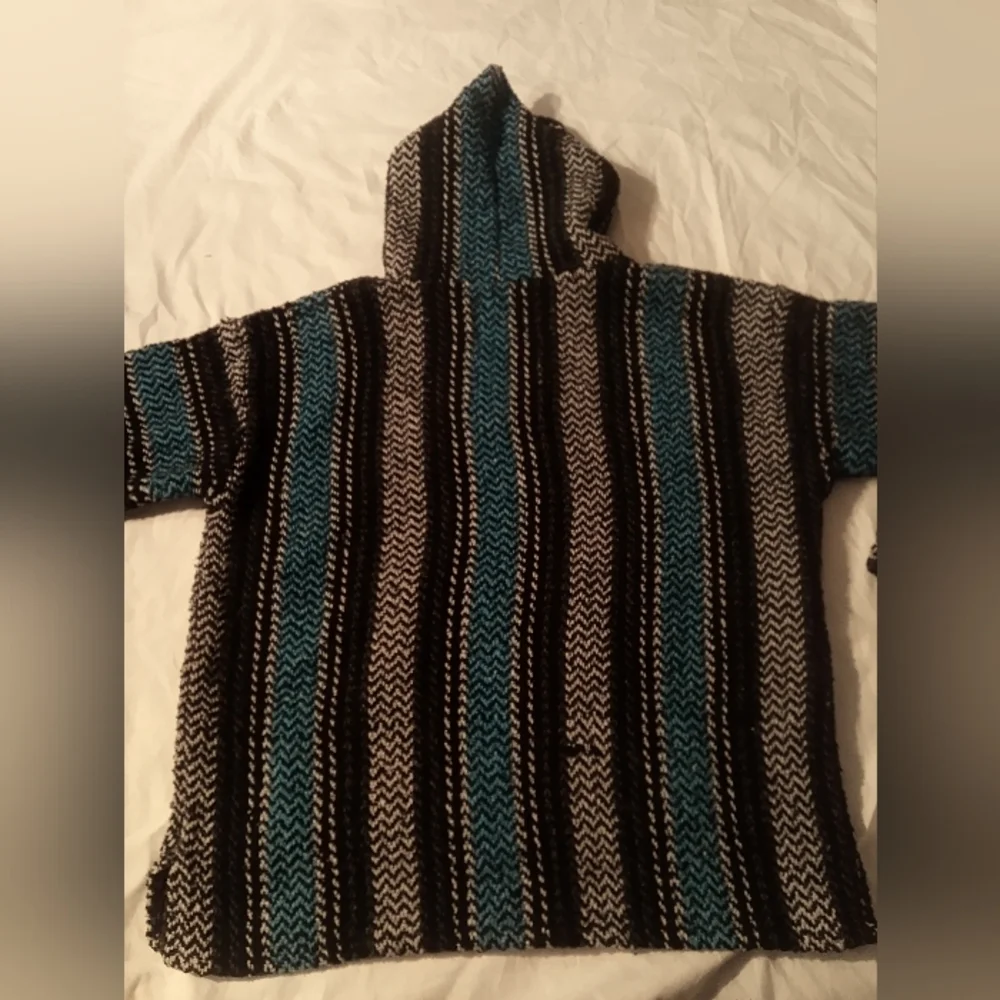 Black Blue & Gray Baja Joe Drug Rug Size Small - Picture 7 of 7
